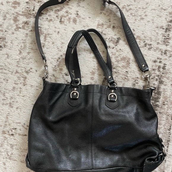 Black Coach Leather Handbag - Picture 2 of 5